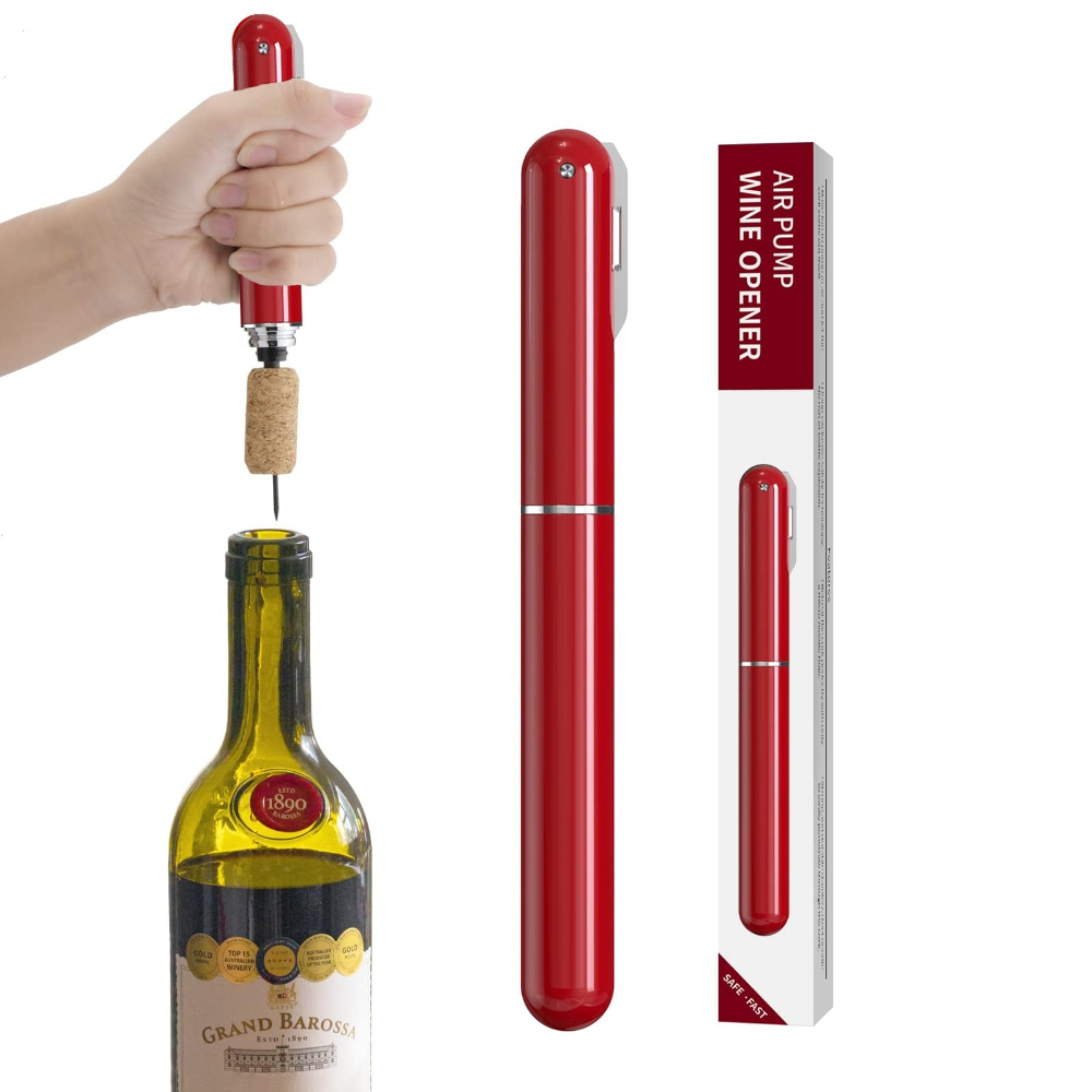 Wine Preservation Pump - Handmatige luchtpomp wijnopener met foliesnijder 2-in-1