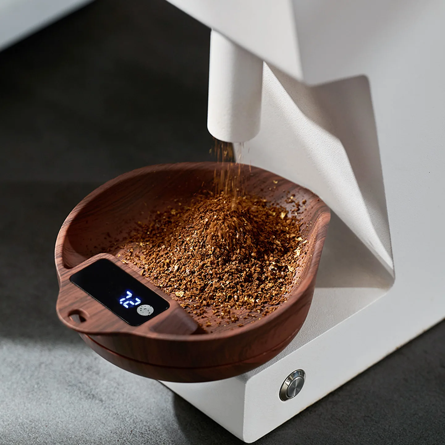 Home Barista - Koffiedoseerschaal met graanbakje, precisie weegschaal voor