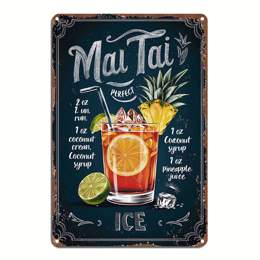 Home Bar Lounge - 1 stuk Vintage Mai Tai Recept