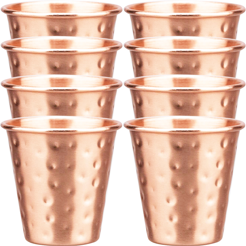 Mule Copper Mug - 6cs 8 Stuks Nieuwe 100% Koperen