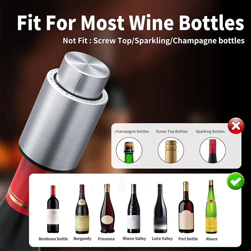2-in-1 vacuüm wijnstopper, roe - Wine Preservation Pump recensie en prijs
