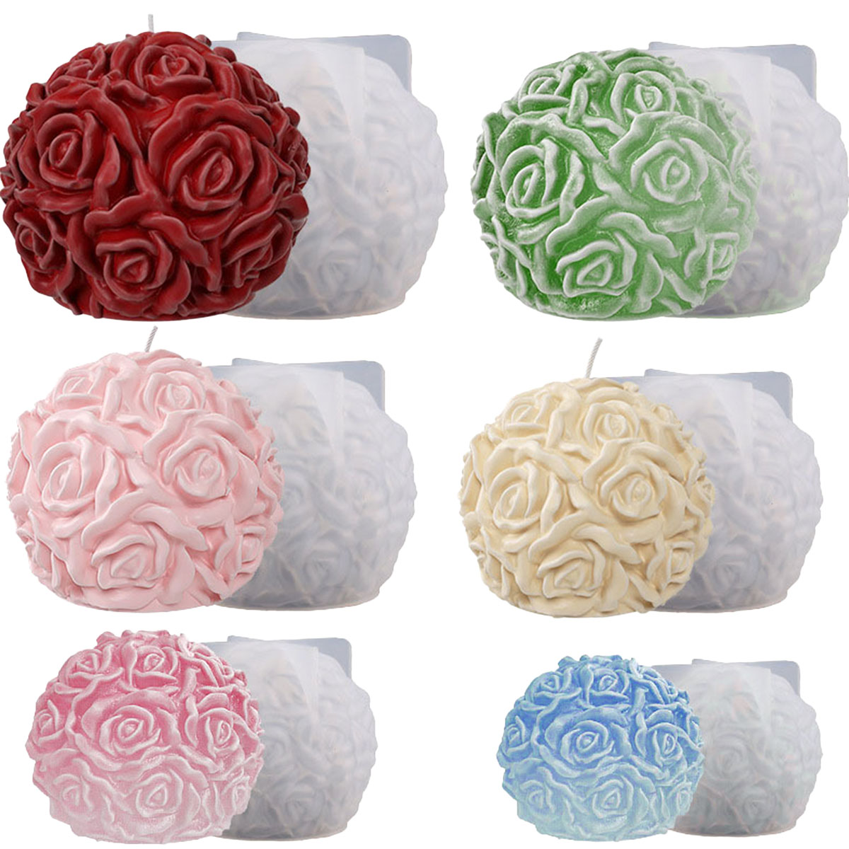 Multi Size Bloem Serie Kaarsvo - Ice Mold Sphere recensie en prijs