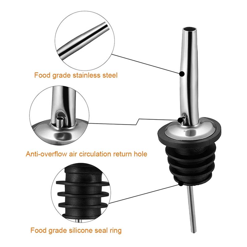 60 stuks roestvrijstalen schen - Speed Pourer Cap recensie en prijs