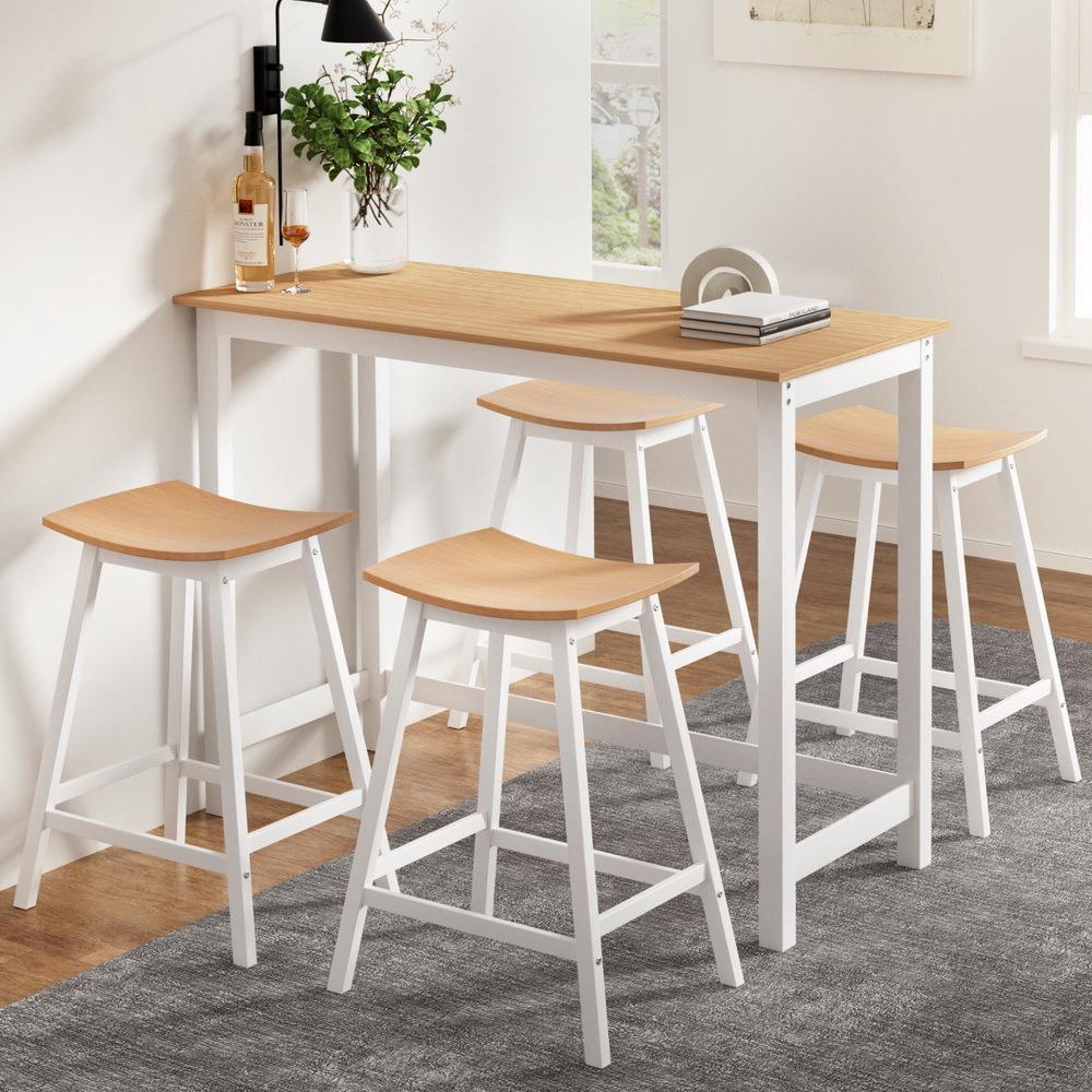 Massief houten bartafel en kru - Home Bar Stools recensie en prijs