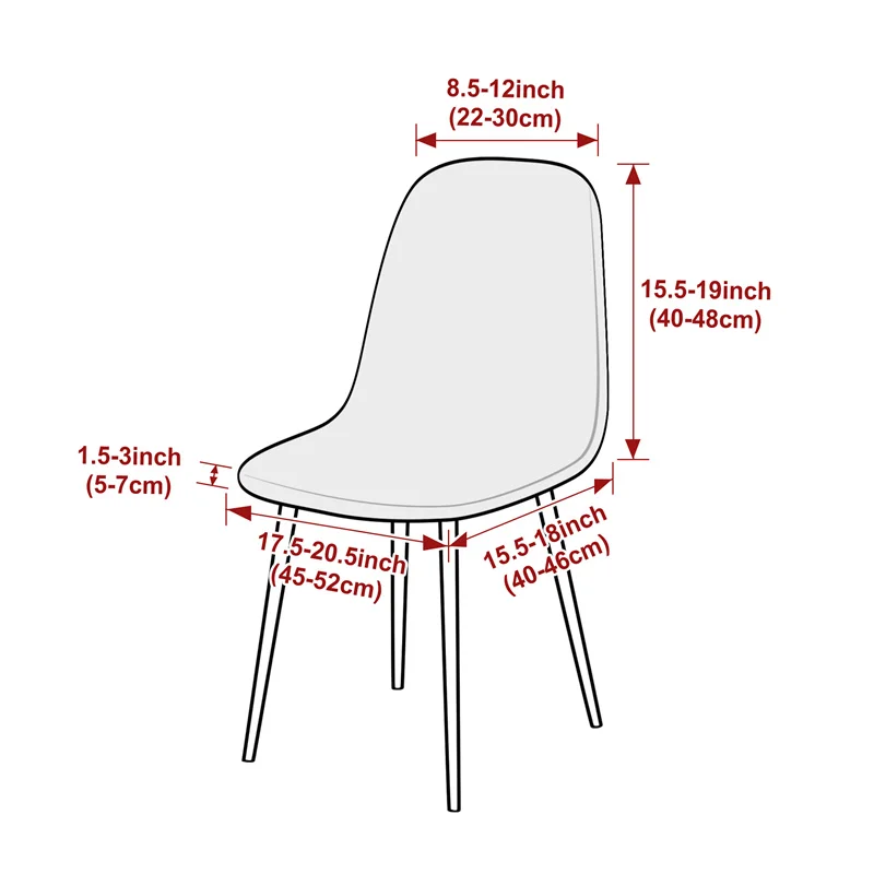 1PC Jacquard Shell Stoelhoes S - Home Bar Lounge recensie en prijs