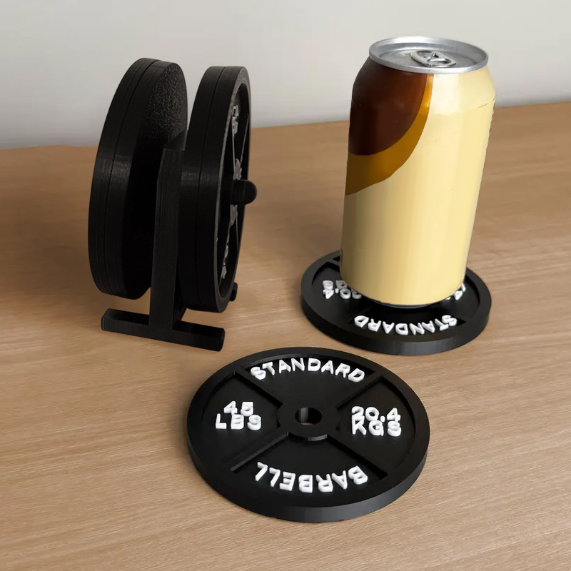 Gewichtenschijfjes onderzetter - Home Bar Set recensie en prijs